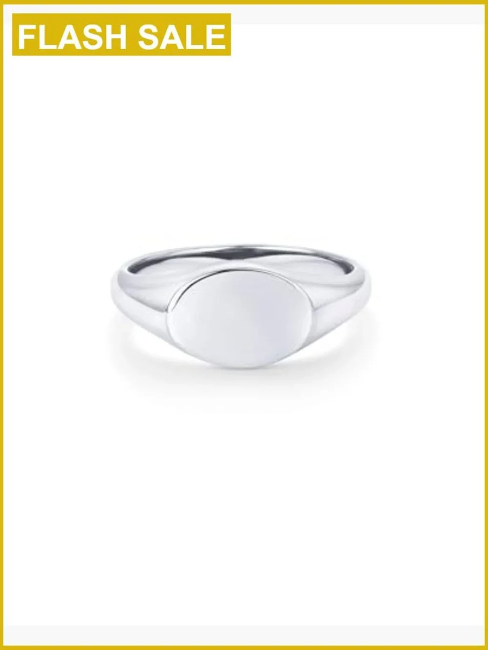 Lightweight Signet Ring for Women - Stackable Chunky Band